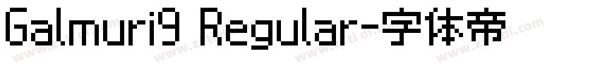 Galmuri9 Regular字体转换